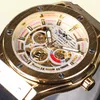 Winner Fashion Men Watches Top Brand Luxury Automatic Watch Mechanical Skeleton Golden Metal Male Rubber Band Wristwatches SLZa9013169788