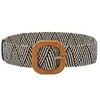 Belts Retro Knit Waistline Ladies Smooth Buckle Belt Woven Female Hand-Woven