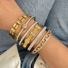 Stainless Steel Bracelet Bangle for Women Rolling Beads Bow Knot Heart Chain Bracelets Zircon Stackable Layered Jewelry