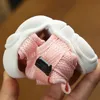 Bebek Bebek Sandalet Siyah Gri Pembe Tuval Bebek Kız Toddler Yaz Yürüyüş Ayakkabıları Doğum Sneaker Plajı D04143 240313