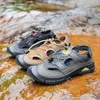 HBP icke-varumärkesfabrik grossist mens sommar baotou ihålig bergsklättring sandaler ny stil icke-halk casual strandskor