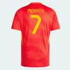 Espanha 24 25 Jersey de futebol Morata Ferran Asensio 2024 Copa da Copa da Copa Espanhola Camisa de futebol da equipe nacional 2025 Homens Kit de crianças