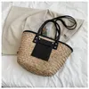 Hip Shoulder Bags Fashion Woven Vegetable Basket Bag Leisure designer handbags Tote Beach Handbag Womens Diagonal Straddle 240311