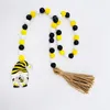 Party Decoration Bee Beads Garlands med Tassels Wall Farmhouse Nisser Sign For Tiered Tray