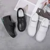 HBP Non-Brand Casual Flache weiße Modeschuhe Damen Arbeitsschuhe Bequeme Wanderschuhe Rutschfeste MD-Außensohle Beliebte Keilschuhe