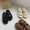 Talltor 2024 Ny Gladiator Summer Sandalias Fashion Platform Flats Elegant Open Toe Slippers Comfort Beach Slides Q240318