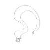 Pendants KOFSAC 2024 White Shell Necklace For Women 925 Sterling Silver Jewelry Light Luxury Geometric Necklaces Lady Fashion Gift