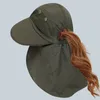 Baretten Zomer UV Nekbescherming Zonnehoed Voor Dames Mode Hoeden Sneldrogend Emmer Vrouwelijke Outdoor Wandelen Fietsen Cap