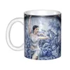 Canecas Personalizado Azul Willow China DIY Delft Chinoiserie Cerâmica Chá Leite Xícaras de Café Ao Ar Livre Trabalho Camping Cup