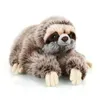 Animali di peluche ripieni 35 cm Premium Bradipo tridattilo Vita reale P Giocattolo Animali morbidi Regali per bambini Bambola Compleanno 210728 Drop Deliver Dhzla Buona qualità