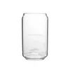 Wine Glasses Ins Can Shape Glass Fashion Water Milk Juice Cup Beer 400ml Ml And Straw Dessert Shake