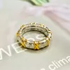 925 Sterling Silver Eternity Full Moissanite Diamond Star X Finger Ring Women Design Fine Luxury Fashion Jewelry Party Gift