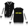 Sudaderas con capucha para hombre Sudaderas Hip Hop Rapper Rod Wave Zip Uniforme de béisbol Chaqueta polar Streetwear Hip Hop Manga larga Sudadera con capucha rosa 24318