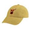 Bérets Hairy Scottish Highland Cow Cowboy Hat Marque Homme Cap Noir Pour Le Soleil Luxe Femmes Golf Vêtements Hommes