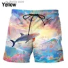 Shorts pour hommes Impression 3D Dolphin Graphic Beach Shorts pour hommes Femmes Casual Summer Quick Dry Surf Board Shorts Mens Swim Trunks Beachwear Y240320