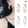 Boucles d'oreilles cerceau 1 paire de strass scintillants pour femmes, mode quotidienne Banquet 3 couches vacances mariée filles cadeau grand mariage