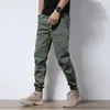 Pantalon homme pantalon homme froissé noir décontracté coupe ajustée classique tendance vente Style coréen en été Streetwear Long Harajuku