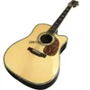 Inch D Barrel Cutaway Series Solid Wood Section Acoustic Guitar