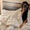 Blankets Thick Super Warm Large Size 200X230CM Fluffy Blanket Winter Sofa Cover Comfortable Soft Skin Friendly Materials Bedding