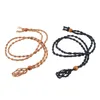 Sacchetti per gioielli con cordino porta collana in cristallo intrecciato lavorato a mano a lunghezza regolabile con pietra vuota