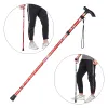 Sticks Telescopic Walking Cane Solding Trekking Szybki piesze bieguny dla dorosłych Starsze Niezlizanie gumowe kulki Zaklepione Cise Starsze