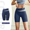 Pantaloni attivi Tuta sportiva casual abbinata ai colori Fitness traspirante ad asciugatura rapida Donna yoga nuda ad alta elasticità