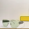 Solglasögon 2024 Ultra Högkvalitativ integrerad ramlös för kvinnor Fashionabla färg utomhus UV -resistenta glasögon