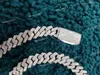 10 mm VVS Moissanite Diamond Patted High Quality Diamond Cuban Chain 925 Sterling Silver Necklace Chain For Men Women