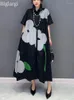 Party Dresses Oversized Summer Shirt Dress Women Korean Style Fashion Long Ladies Flower Casual Loose Short Sleeve Woman 2024