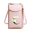Bag kvinnor väskor läder plånböcker mobiltelefon handväska kvinnlig tvärkropp axel handväska fodral universell för äpple/huawei/htc/lg täckning