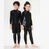 Damen-Badebekleidung für Jungen und Mädchen, langärmelig, UV-Sonnenschutz, Schwimmshirt, Strumpfhosen, Badehose, schnell trocknend, Outdoor-Rashguard, Surf-Oberteile, Unterteile