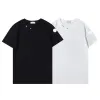 2024 mens basic t shirt womens designer double embroidered badge tshirts men s graphic tees summer tshirt