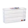 HBP Non-Brand Multi-Layer Plastic Storage Box Transparent Food Sealed Box Kitchen Organizer Tools Refrigerator Fresh-Keeping Boxes