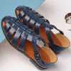 Slipper Sommer Männer Sandalen Lederkleider Schuhe Outdoor Weiche spitze Männer Hochzeits Sandalen Klassische Leichter Slipper Sandalen Turnschuhe