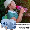 Butelki z wodą butelkę samochodową wyciekła autobus kształt dzieci małe słomkowe naczynia napoja
