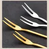 Dinnerware Sets Small Fork Smooth Edges Creative Fruit Forks Rustproof Fashion Dessert Without Burrs Stainless Steel Tableware