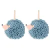 Handduk Fluffy Ball Hand Microfiber Chenille Hedgehog Handdukar snabbtorkande absorberande dekorativt badrum för omedelbart