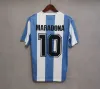 1978 1986 1998 Maradona Retro-Fußballtrikot 1994 1996 2000 2001 2006 2010 Kempes Batistuta Riquelme HIGUAIN KUN AGUERO CANIGGIA AIMAR Fußballtrikots