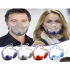 Casquettes de cyclisme Masques Transparent PC Face Shield Grand Antibuée Miroir Protecteur Surdimensionné Visière Wrap Masque De Noël Avec Respiration Ots0V