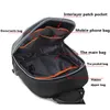 Män pvc multifunktion USB axel antitheft sport korskropp sling gym bröstsäckar reser messenger pack casual för hane 240311