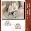 Shoulder Bags Women Crossbody Bag Summer Beach Straw Fashion Clutch Large Woven Drawstring Solid Flower Messenger Knitted