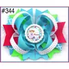 Barns tryckta bandkaraktär Cartoon Single Circle Bow Girl Princess Hair Clip Headbonad 343-382