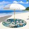 Mat Sea Turtle Round Beach Mat For Umbrella Fixed With 8CM Hole Sanp Buttons Microfiber Quick Dry Beach Towel Circle Yoga Mat 2 Size