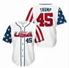 2023 Custom S-4XL Team USA Baseball Jersey Trump Mike Trout Trea Turner Adam Ottavino Mookie Betts Nolan Arenado Kyle Schwarber Kyle Tucker Pete Alonso J.