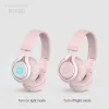 Headphones Wireless&Wired Headset with Microphone Kids Headphones Retractable Protective Children's Hearing Earbud Best Gift OverEar Earph