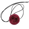 Choker Fashionable Flower Pendant Necklace Charm Stylish Adjustable Accessory For Fashion Enthusiasts