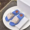 Designer Slippers Dupe AAAAA Laarzen WOODY Retro Letter Sandalen Slippers Leren Slipper Casual Plat Zomer Buiten Strand Vakantie Dupe Dames Schoenendoos