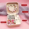 Chain DIY Beaded Bracelet Set with Storage Box Christmas Gift Acrylic Large Hole Beads Girls Bracelet Diy Handmade Jewelry Making KitL24