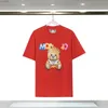 Women's Blouses Shirts designer womens moschino tshirt summer italian luxury brands new tees cartoon bear loose cotton round neck 2403182