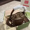 Мини-сумка-ведро Женская сумка Дизайнерская сумка на плечо Модная сумка на шнурке Сумка для мобильного телефона Нулевой кошелек